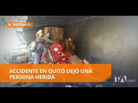 Accidente en la Av. Simón Bolívar deja una persona herida - Teleamazonas