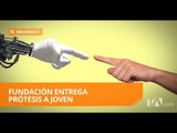 Fundación Hermano Miguel entrega dos brazos mioeléctricos a joven ecuatoriano - Teleamazonas