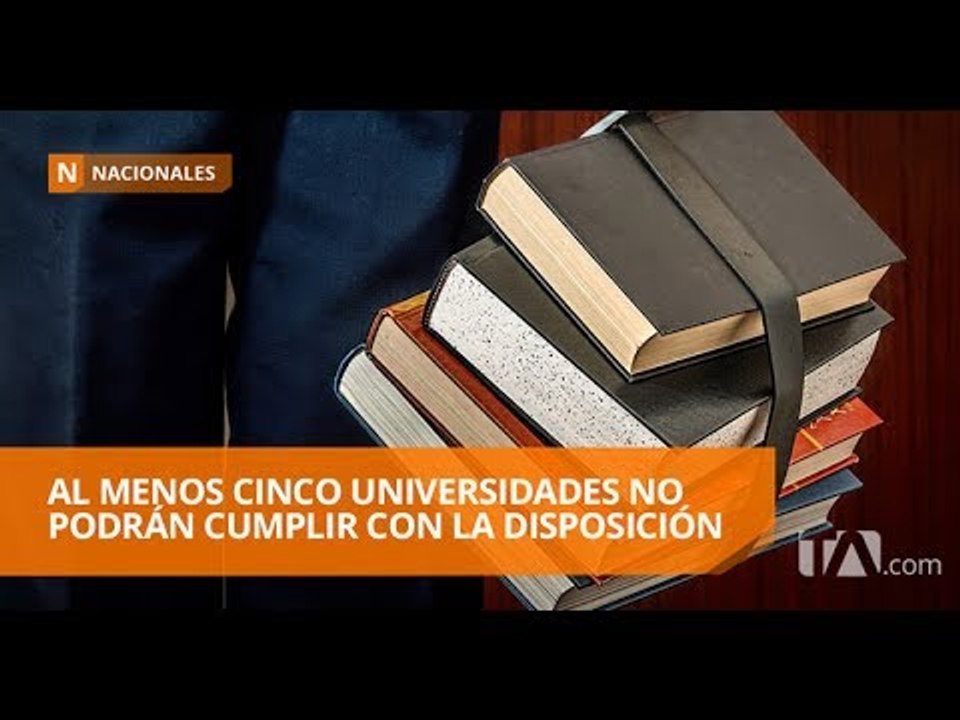 Faltan tres meses para que universidades cumplan con docentes con PhD - Teleamazonas