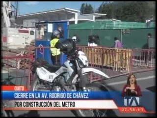 Cierre en la Avenida Rodrigo de Chávez por construcción del Metro