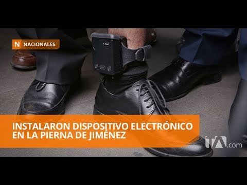 Colocaron dispositivo electrónico en el tobillo a Cléver Jiménez - Teleamazonas