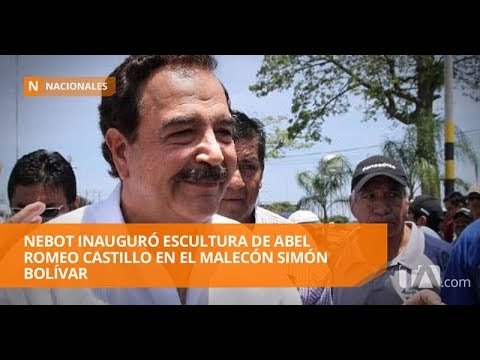 Develan monumento en honor al poeta Abel Romeo Castillo - Teleamazonas