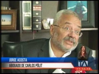 Abogado de Pólit se pronuncia sobre audio del excontralor con el director de Odebrecht