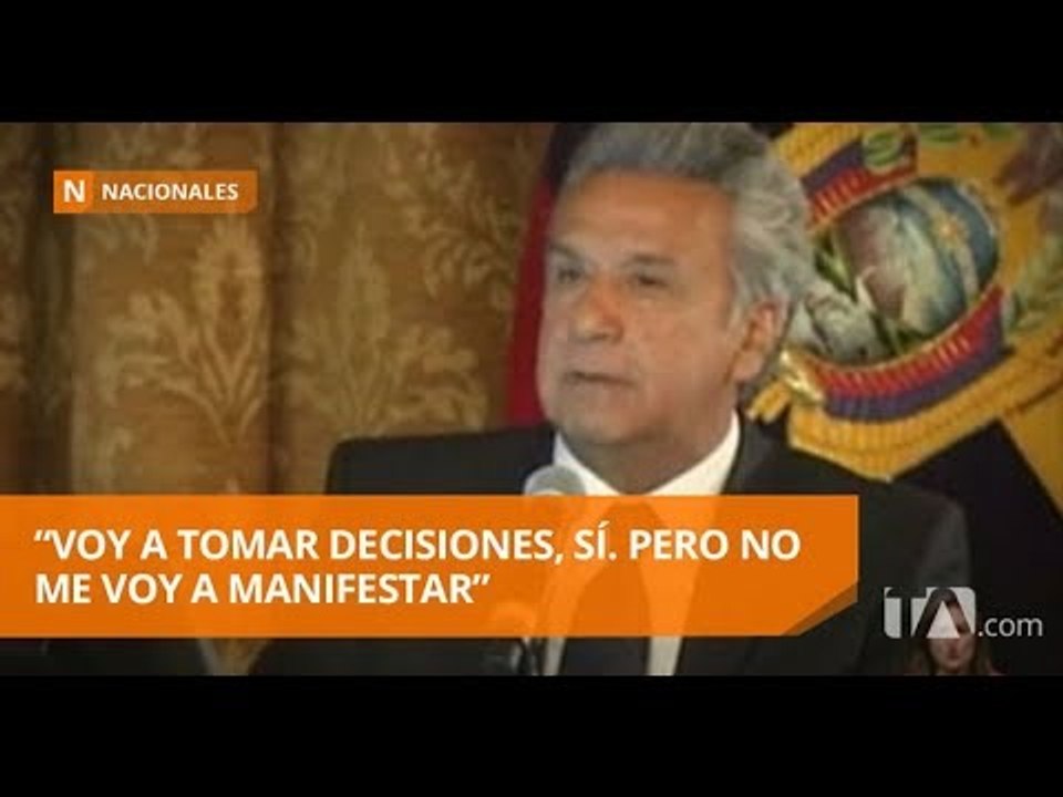 Lenín Moreno se refirió de manera breve a la situación de Jorge Glas - Teleamazonas