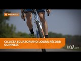 Juan Carlos Torres pedaleó durante 89 horas - Teleamazonas