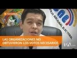 CNE eliminó del registro electoral a 23 organizaciones - Teleamazonas