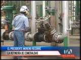 El presidente Moreno recorre la Refinería de Esmeraldas