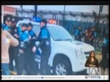 Paro en Quito: se reporta enfrentamiento entre la Policía Metropolitana y transportistas