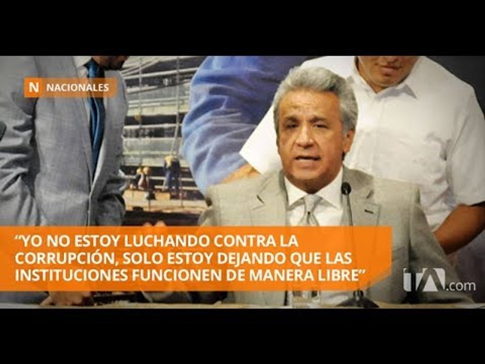 Lenín Moreno se refirió a la lucha contra la corrupción - Teleamazonas