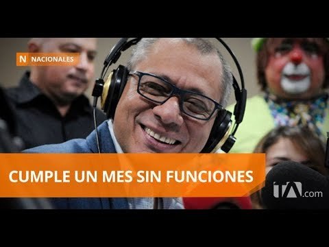 Este lunes, el vicepresidente Jorge Glas cumple un mes sin funciones - Teleamazonas
