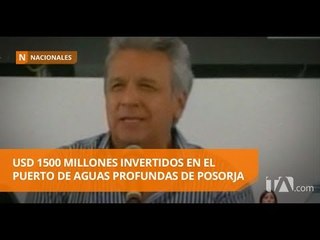 Скачать видео: Inició oficialmente la construcción del puerto de aguas profundas en Posorja - Teleamazonas