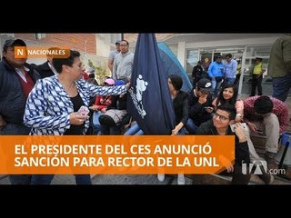 Descargar video: Sancionan por tercera vez a rector de la Universidad Nacional de Loja - Teleamazonas