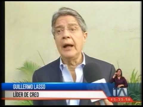 Guillermo Lasso condiciona su apoyo a consulta popular de Moreno