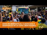 Así recibió la hinchada al Barcelona en su regreso de Brasil - Teleamazonas