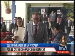 Download Video: Glas comparece en la Fiscalía por el caso de corrupción Odebrecht