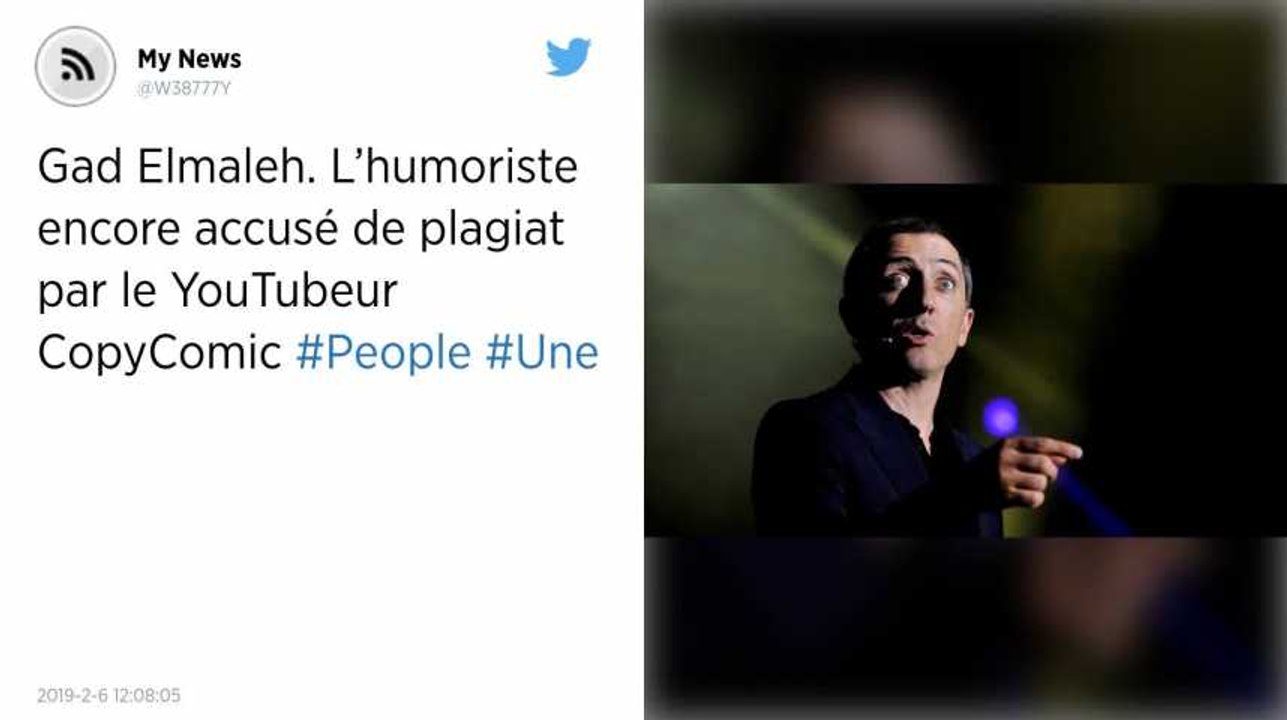Gad Elmaleh. L’humoriste encore accusé de plagiat par le YouTubeur CopyComic