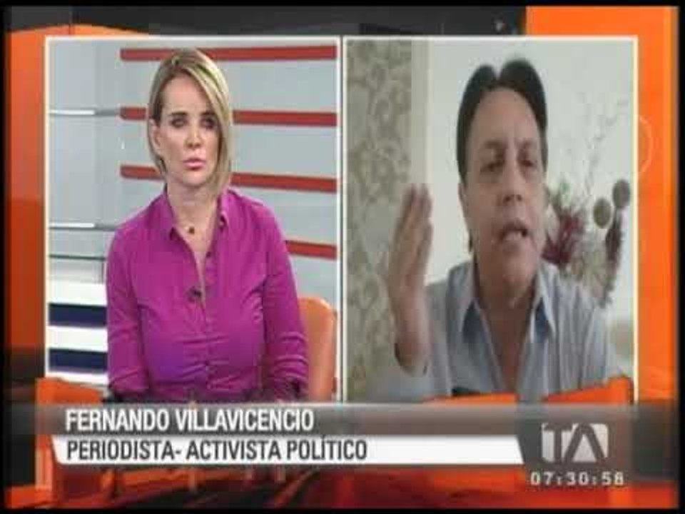 Entrevista a Fernando Villavicencio, periodista y activista político