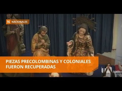 55 piezas patrimoniales fueron recuperadas en Checa - Teleamazonas