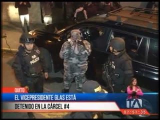 Jorge Glas cumple prisión preventiva en Cárcel 4 de Quito