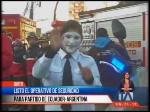 Operativo de Seguridad partido Ecuador vs Argentina