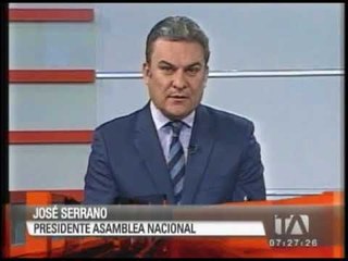 Entrevista a José Serrano, presidente de la Asamblea Nacional