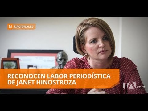 Janet Hinostroza recibe reconocimiento de la Fundación Honoris Causa - Teleamazonas