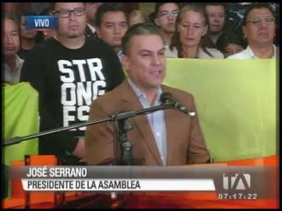 La respuesta de José Serrano al intento de destitución de Moreno como presidente de