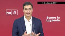 Sánchez a Puigdemont en octubre de 2017: 