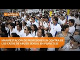 Profesores marchan en contra de abusos sexuales - Teleamazonas