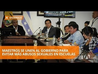 Descargar video: Gobierno y maestros, comprometidos a evitar más casos de abusos en planteles - Teleamazonas