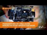 Trabajadores de canal incautado realizan plantón - Teleamazonas