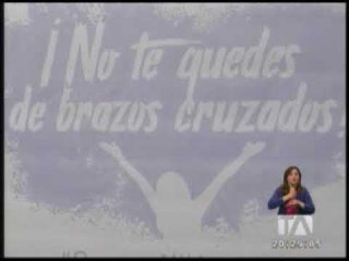 Presidente Moreno encabezó lanzamiento de campaña contra la violencia - Teleamazonas