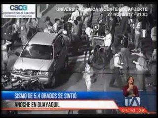 Download Video: Sismo de 5,4 grados se sintió anoche en Guayaquil