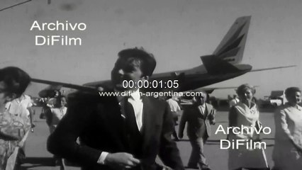 French actor Alain Delon visits Buenos Aires 1965