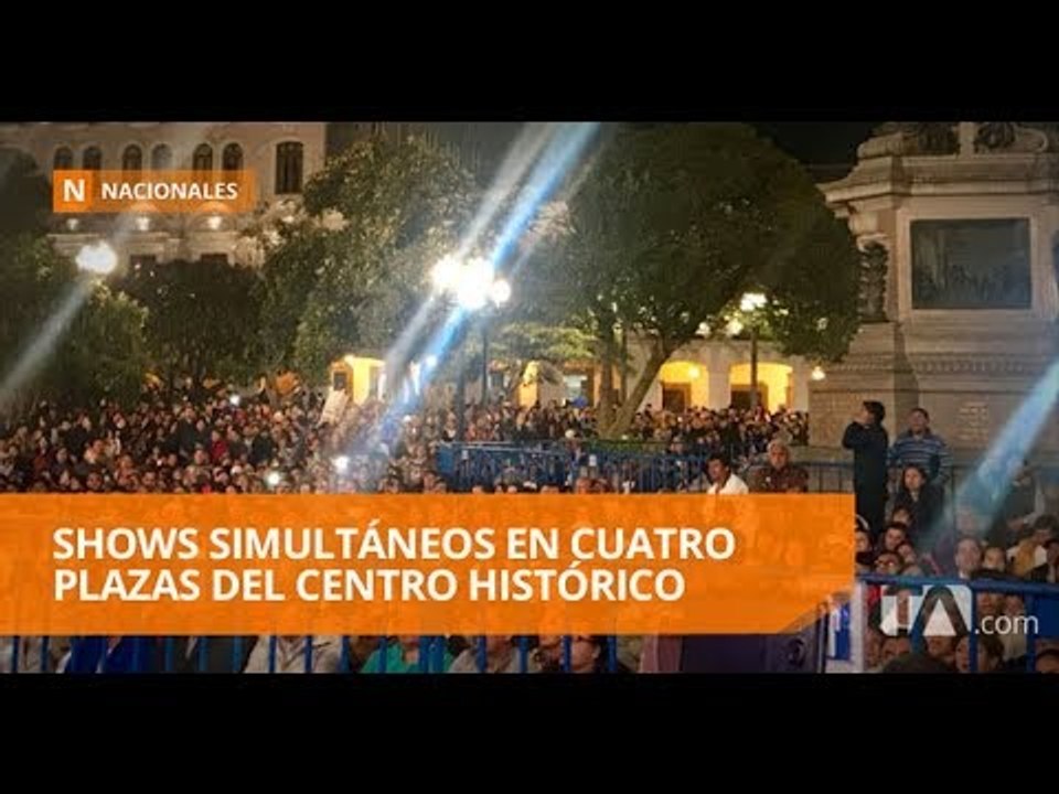 La Noche de las Plazas, en Quito - Teleamazonas