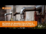 El 50% de los barrios afectados ya tienen agua - Teleamazonas