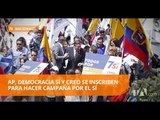 Organizaciones sociales van al CNE  a inscribirse para hacer campaña en consulta - Teleamazonas