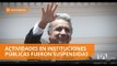 Presidente Moreno suspendió actividades en instituciones públicas - Teleamazonas