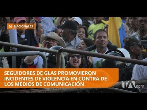 Se registraron incidentes tras la sentencia de Glas - Teleamazonas