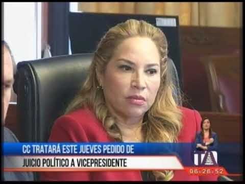 Corte Constitucional tratará pedido de juicio político contra Glas