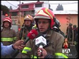 Incendio consumió la mercadería de una fábrica de zapatos en el sur de Quito