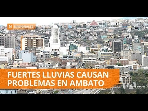 Fuertes lluvias causaron daños en la vía ecológica de Ambato - Teleamazonas