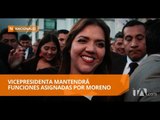 Vicuña cumplió su primera actividad oficial como vicepresidenta - Teleamazonas