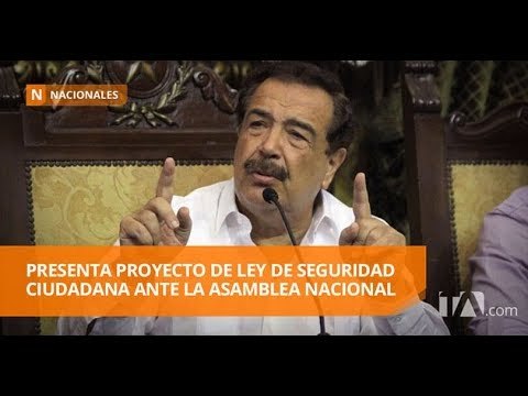 Nebot presenta proyecto de ley de seguridad ciudadana - Teleamazonas