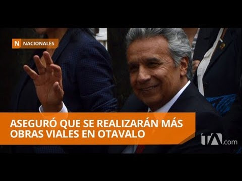 Lenín Moreno finiquitó proyecto de agua potable en Otavalo - Teleamazonas