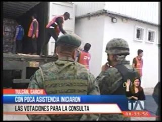 Download Video: Pocos votantes en inicio de jornada en Carchi