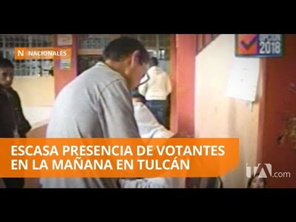 63 recintos electorales reciben a 145 mil 210 votantes en el Carchi - Teleamazonas