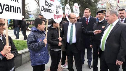 'Öncelik Hayatın, Öncelik Yayanın' kampanyası - RİZE/TRABZON