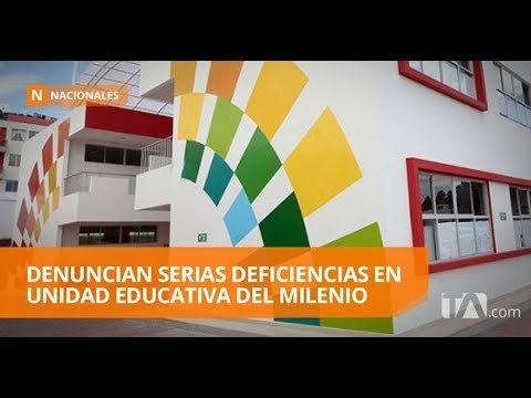 Unidad educativa del milenio no habría sido entregada formalmente - Teleamazonas