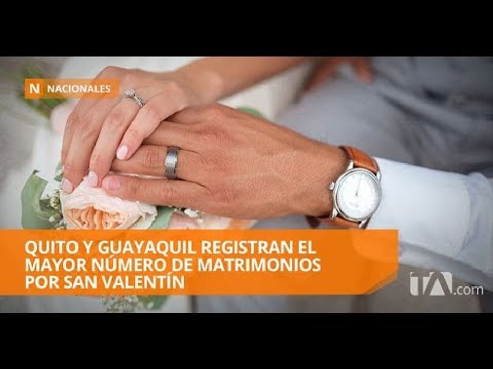 Más de 500 parejas se casaron en Ecuador para celebrar San Valentín - Teleamazonas